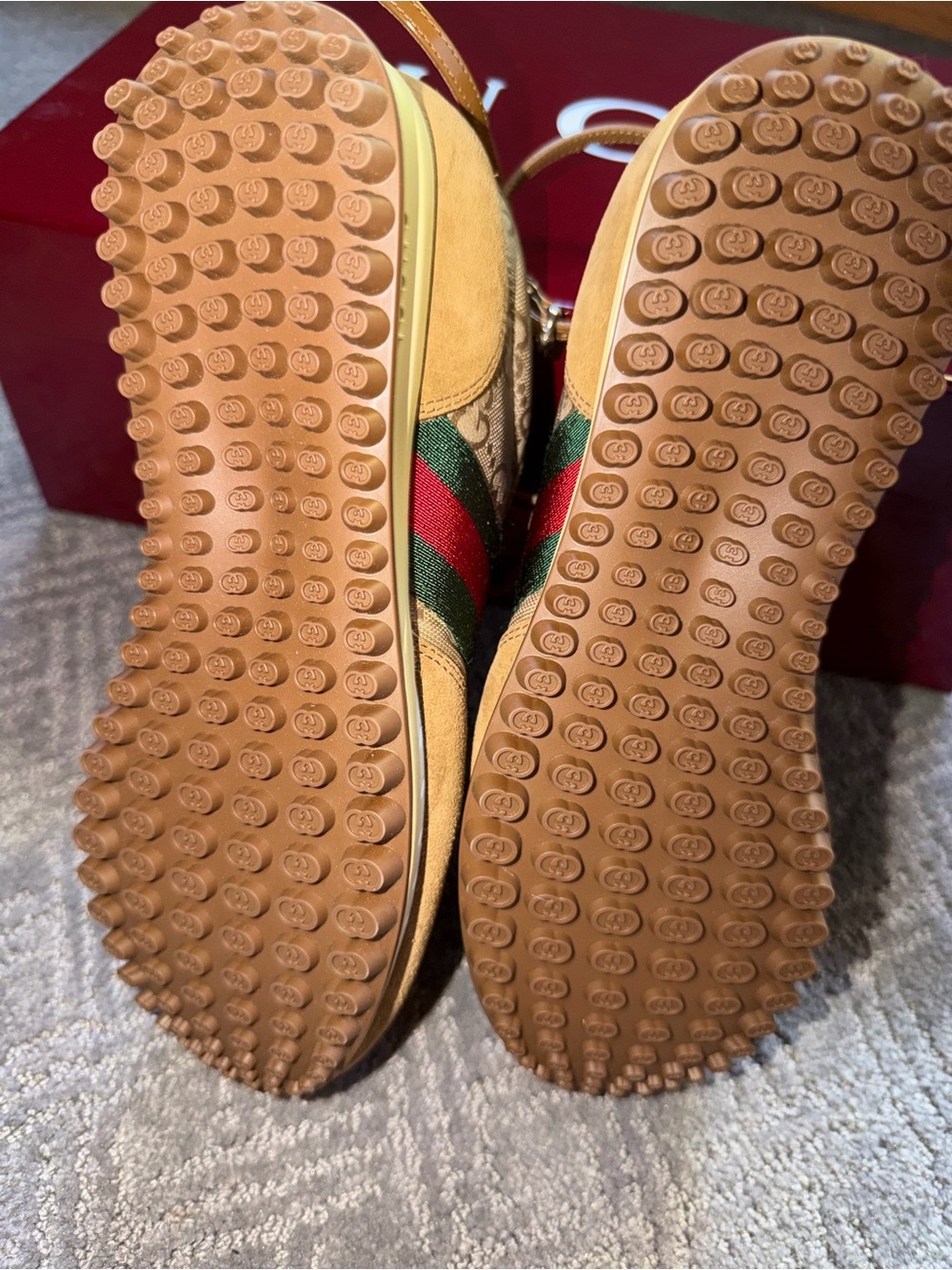 Gucci suede sneakers